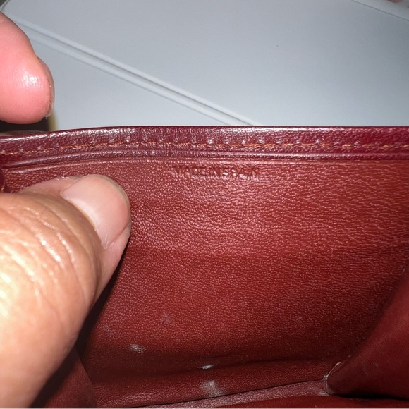 Cartier Coin Purse in wine color - Picture 9 of 12